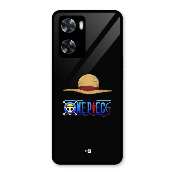 Straw Hat Glass Back Case for Oppo A57 2022