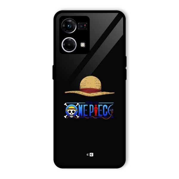 Straw Hat Glass Back Case for Oppo F21 Pro 4G