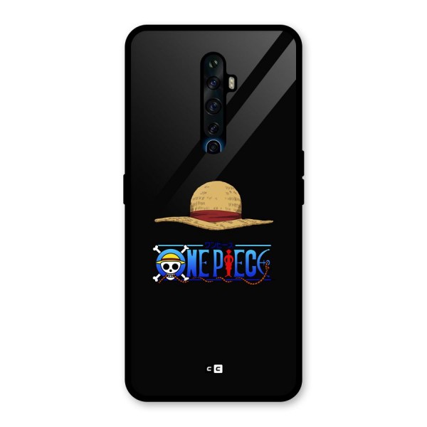 Straw Hat Glass Back Case for Oppo Reno2 F