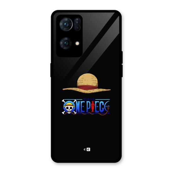 Straw Hat Glass Back Case for Oppo Reno7 Pro 5G