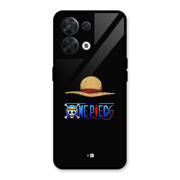 Straw Hat Glass Back Case for Oppo Reno8 5G