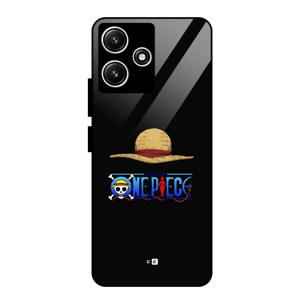 Straw Hat Glass Back Case for Poco M6 Pro