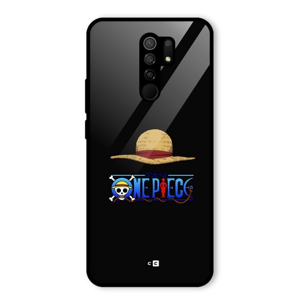 Straw Hat Glass Back Case for Redmi 9 Prime