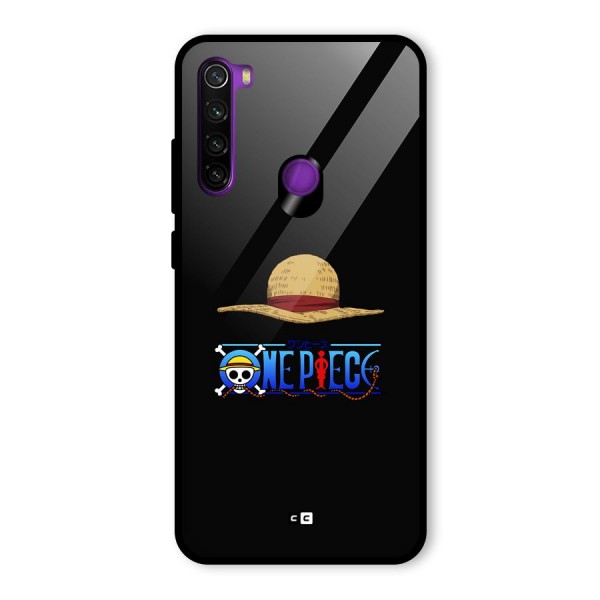 Straw Hat Glass Back Case for Redmi Note 8