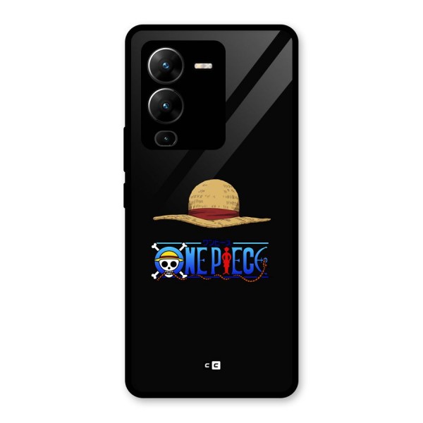 Straw Hat Glass Back Case for Vivo V25 Pro