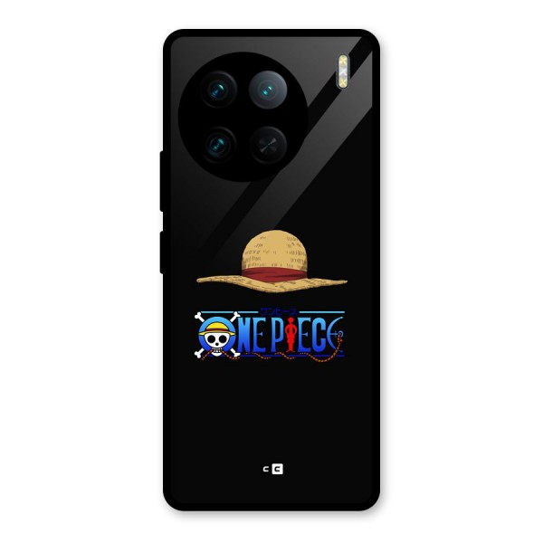 Straw Hat Glass Back Case for Vivo X90 Pro