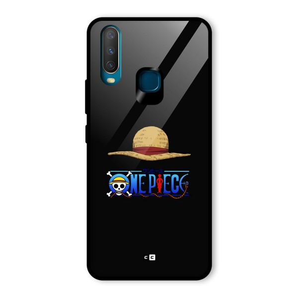 Straw Hat Glass Back Case for Vivo Y17