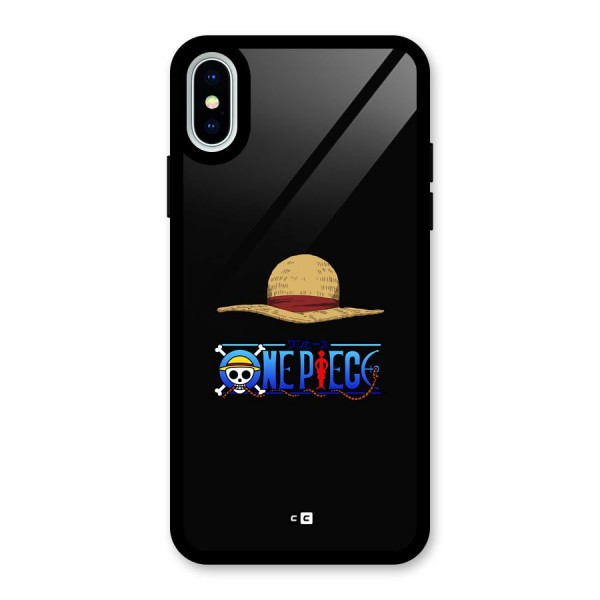 Straw Hat Glass Back Case for iPhone X