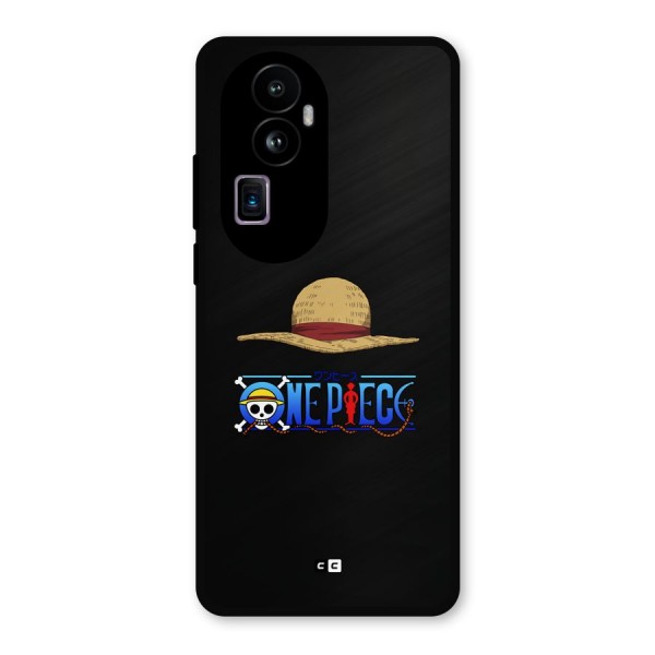 Straw Hat Metal Back Case for Oppo Reno10 Pro Plus