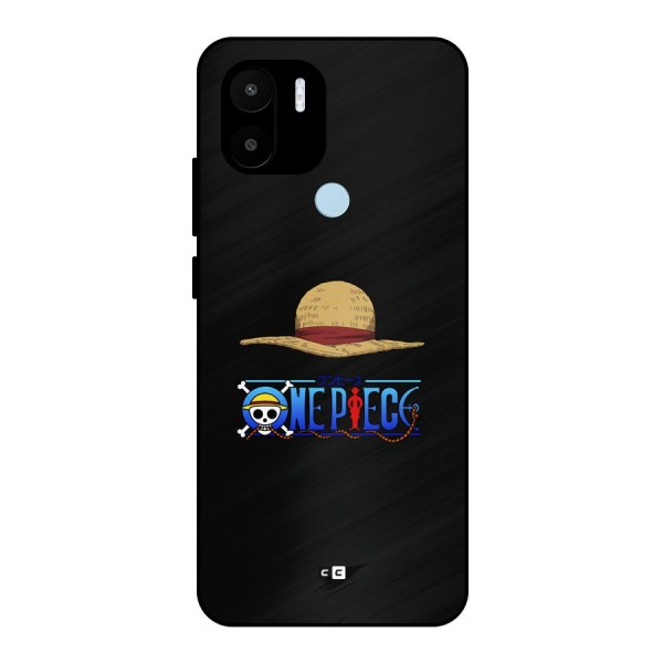 Straw Hat Metal Back Case for Redmi A1 Plus