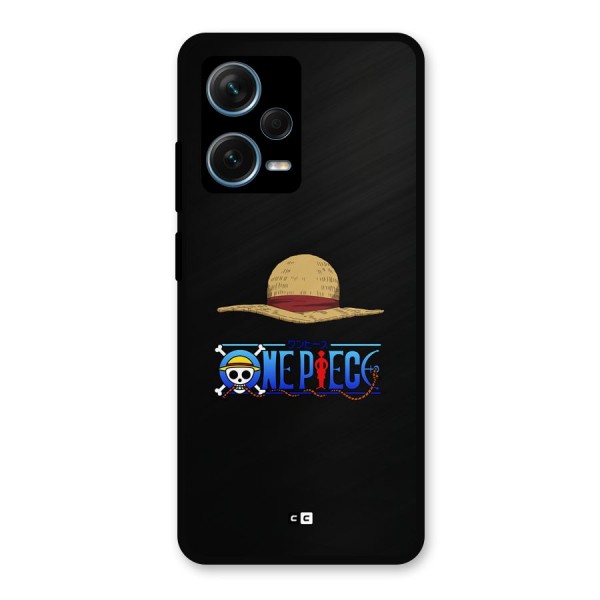 Straw Hat Metal Back Case for Redmi Note 12 Pro Plus 5G