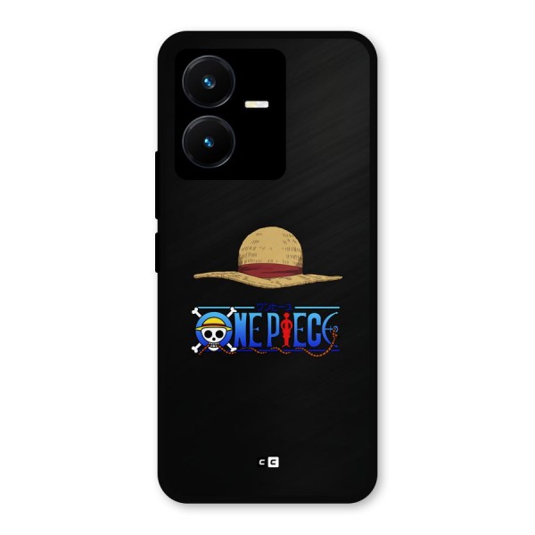 Straw Hat Metal Back Case for Vivo Y22s