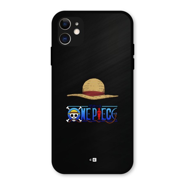 Straw Hat Metal Back Case for iPhone 11