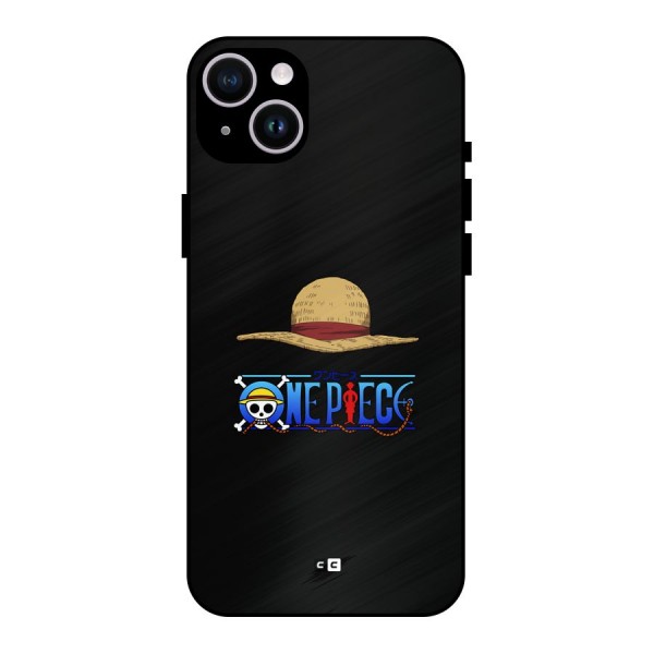 Straw Hat Metal Back Case for iPhone 14 Plus