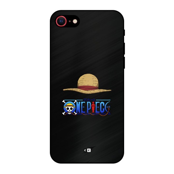 Straw Hat Metal Back Case for iPhone 8