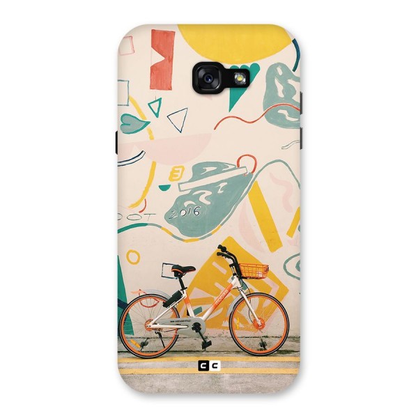 Street Art Bicycle Back Case for Galaxy A7 (2017)