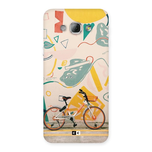 Street Art Bicycle Back Case for Galaxy A8