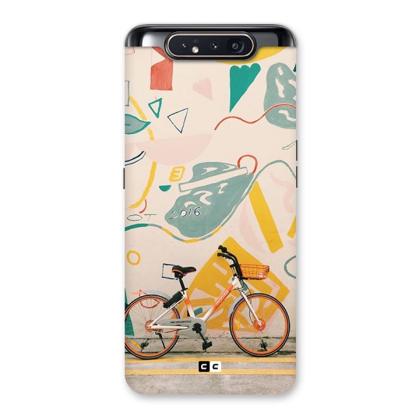 Street Art Bicycle Back Case for Galaxy A80