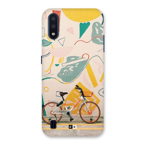 Street Art Bicycle Back Case for Galaxy M01