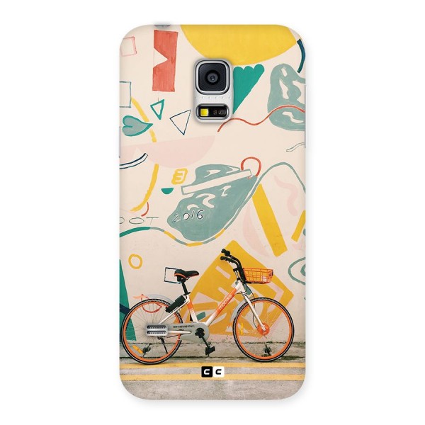 Street Art Bicycle Back Case for Galaxy S5 Mini