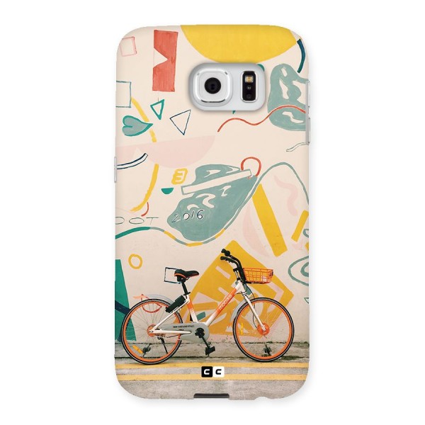 Street Art Bicycle Back Case for Galaxy S6