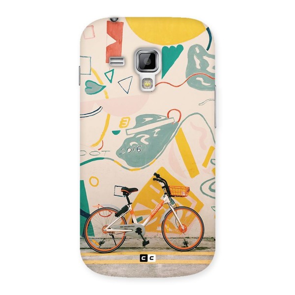 Street Art Bicycle Back Case for Galaxy S Duos