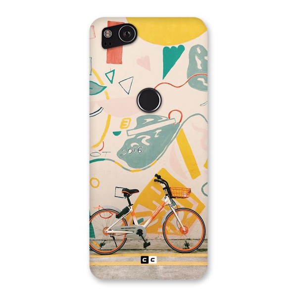 Street Art Bicycle Back Case for Google Pixel 2