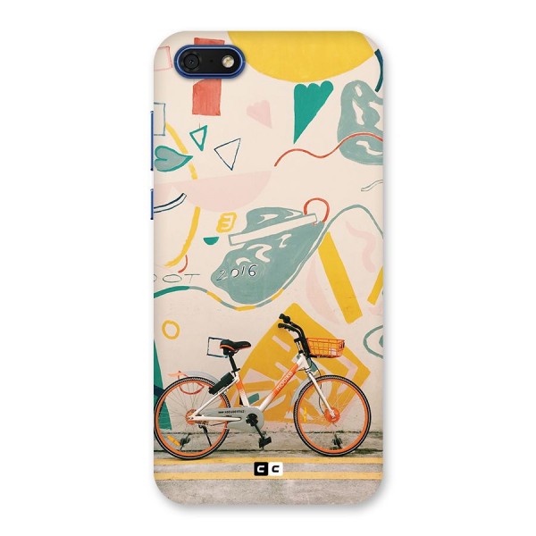 Street Art Bicycle Back Case for Honor 7s