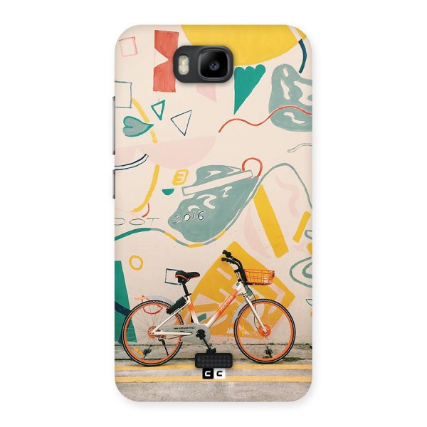 Street Art Bicycle Back Case for Honor Bee