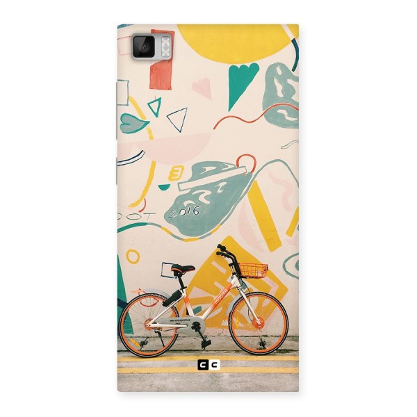 Street Art Bicycle Back Case for Mi3