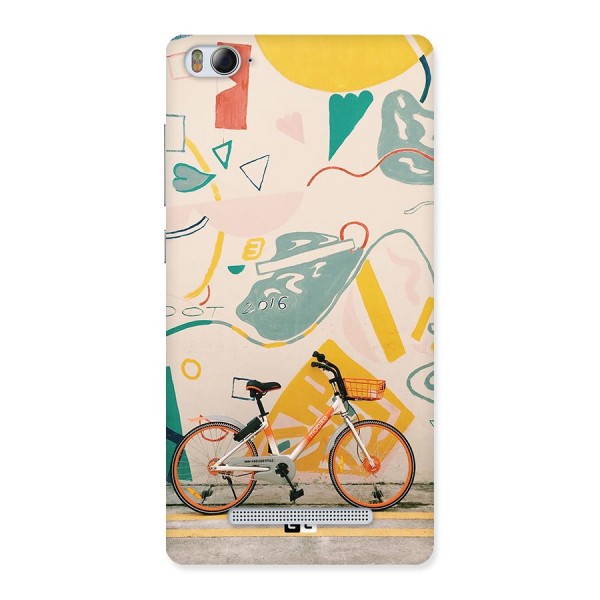 Street Art Bicycle Back Case for Mi4i