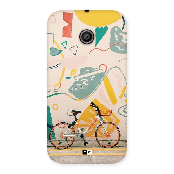 Street Art Bicycle Back Case for Moto E