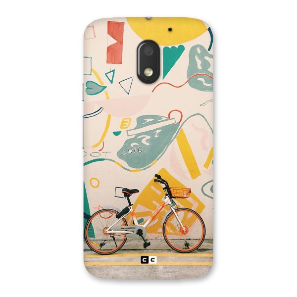 Street Art Bicycle Back Case for Moto E3 Power