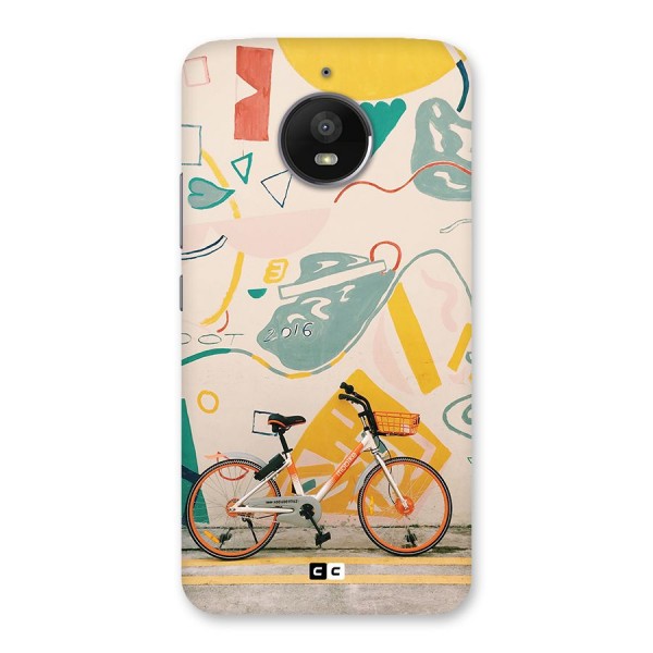 Street Art Bicycle Back Case for Moto E4 Plus