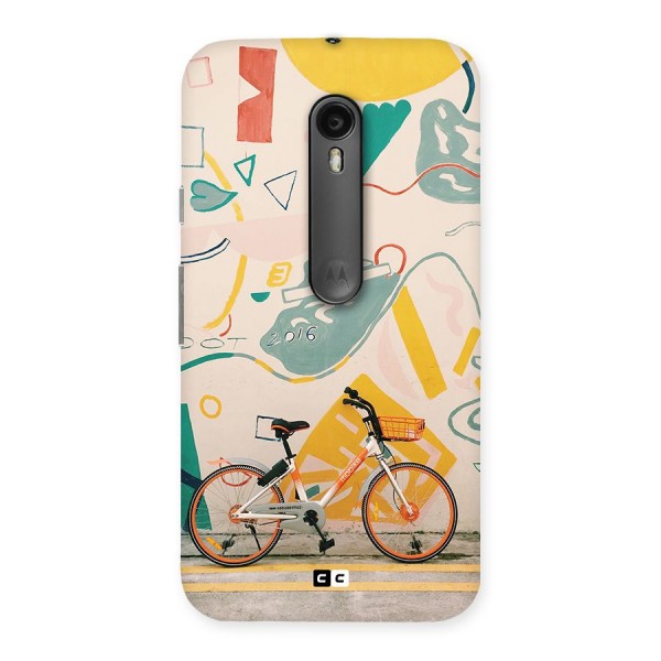 Street Art Bicycle Back Case for Moto G3