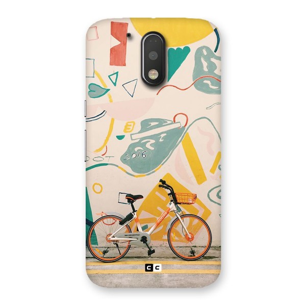 Street Art Bicycle Back Case for Moto G4