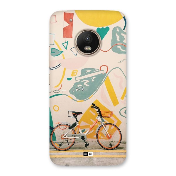 Street Art Bicycle Back Case for Moto G5 Plus