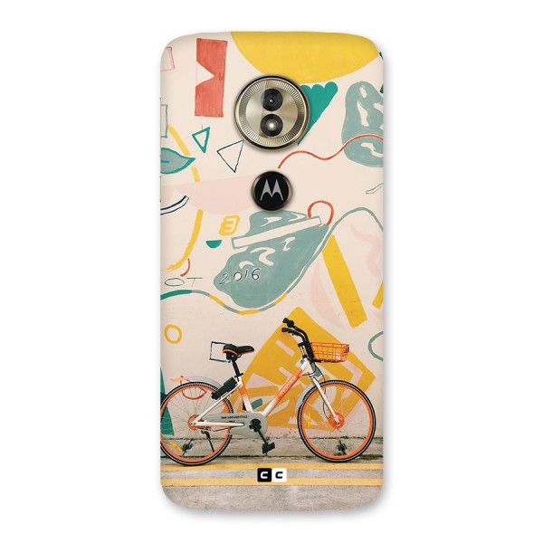 Street Art Bicycle Back Case for Moto G6 Play