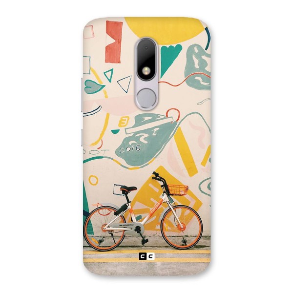 Street Art Bicycle Back Case for Moto M