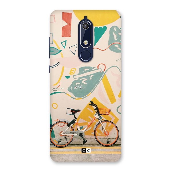 Street Art Bicycle Back Case for Nokia 5.1