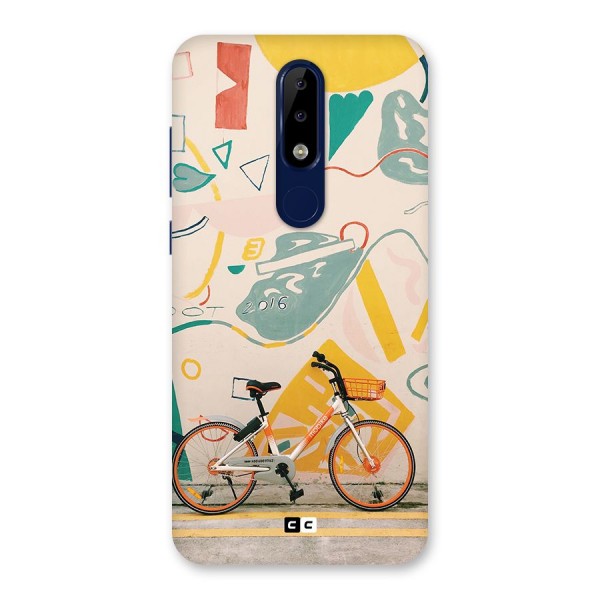 Street Art Bicycle Back Case for Nokia 5.1 Plus