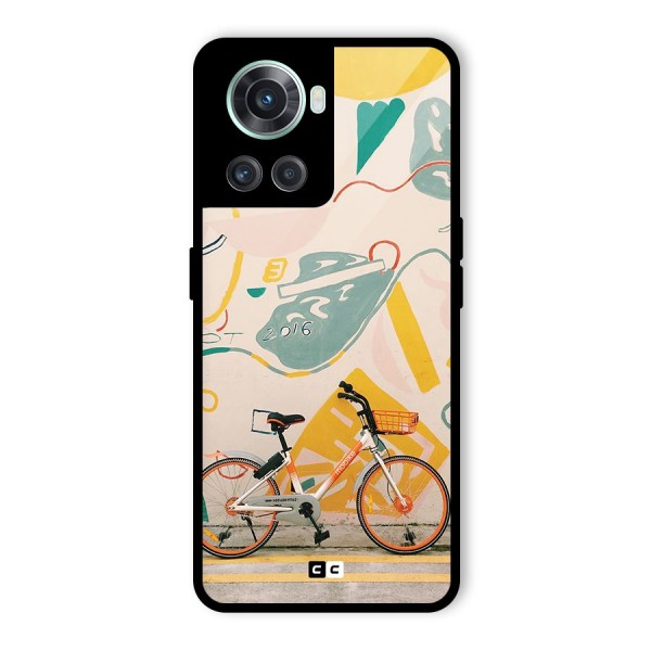 Street Art Bicycle Glass Back Case for OnePlus 10R