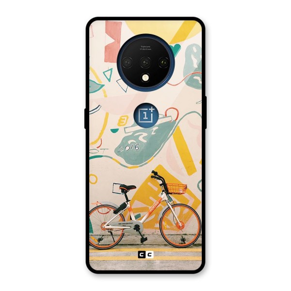 Street Art Bicycle Glass Back Case for OnePlus 7T