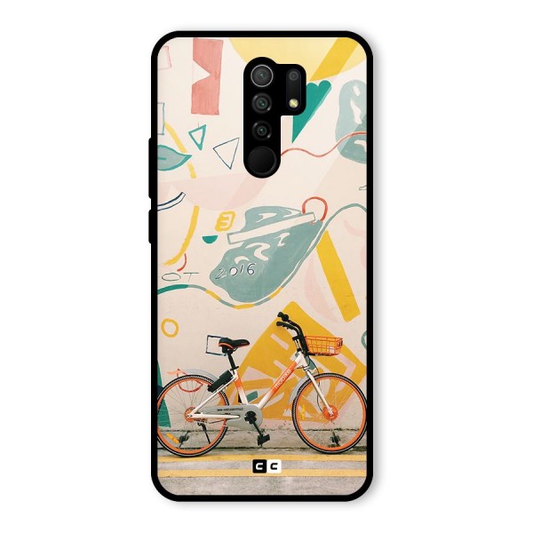 Street Art Bicycle Glass Back Case for Poco M2