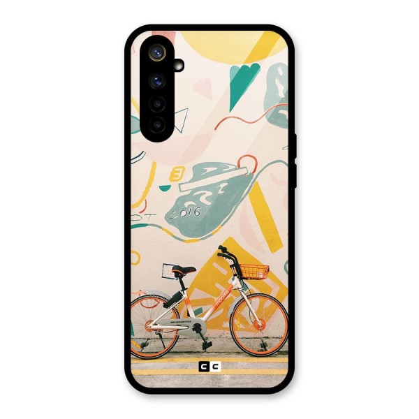 Street Art Bicycle Glass Back Case for Realme 6