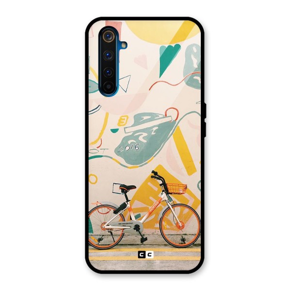 Street Art Bicycle Glass Back Case for Realme 6 Pro