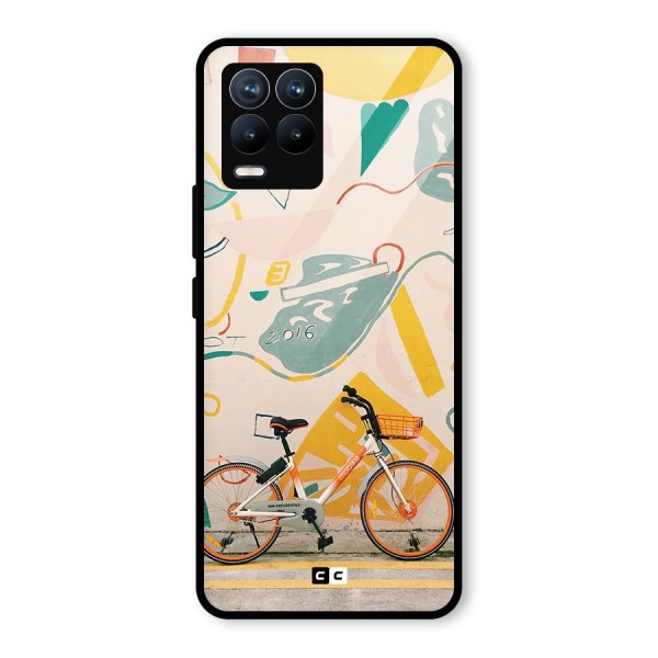 Street Art Bicycle Glass Back Case for Realme 8