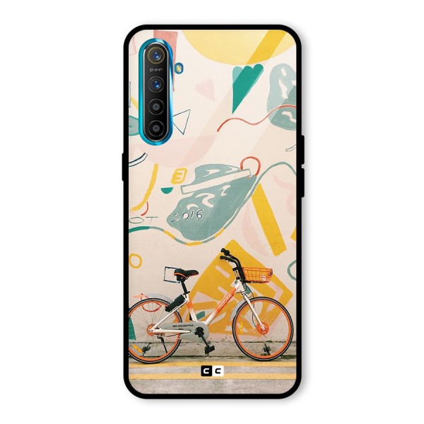 Street Art Bicycle Glass Back Case for Realme XT