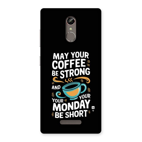 Strong Coffee Back Case for Gionee S6s