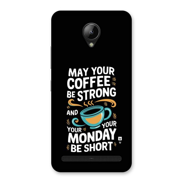 Strong Coffee Back Case for Lenovo C2